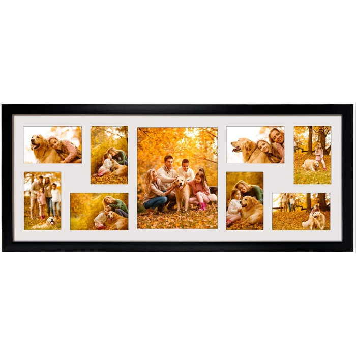 Latitude Run® 2 Pack 4X6 Picture Frames Collage With 9 Openings